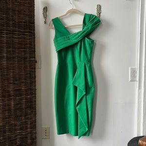 Unique style off the shoulder, Lavish Alice Green Dress